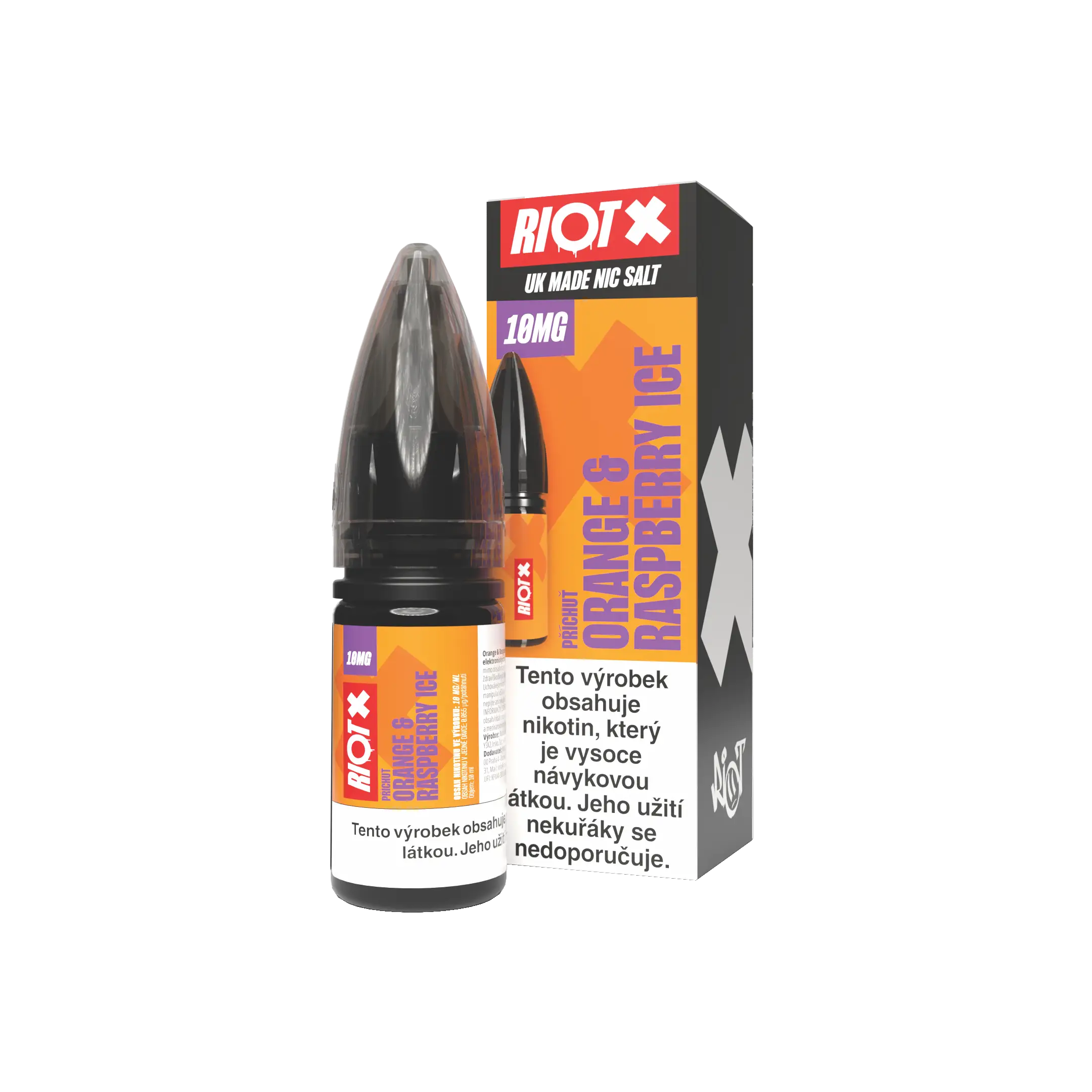 Riot X Orange & Raspberry Ice 10mg 10ml