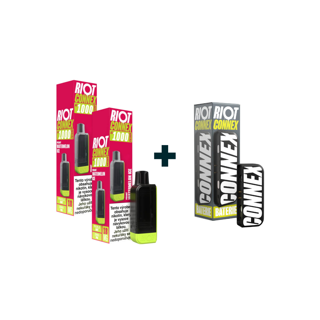 Starterkit RIOT CONNEX - 2x POD Watermelon Ice 18mg + 1x baterie