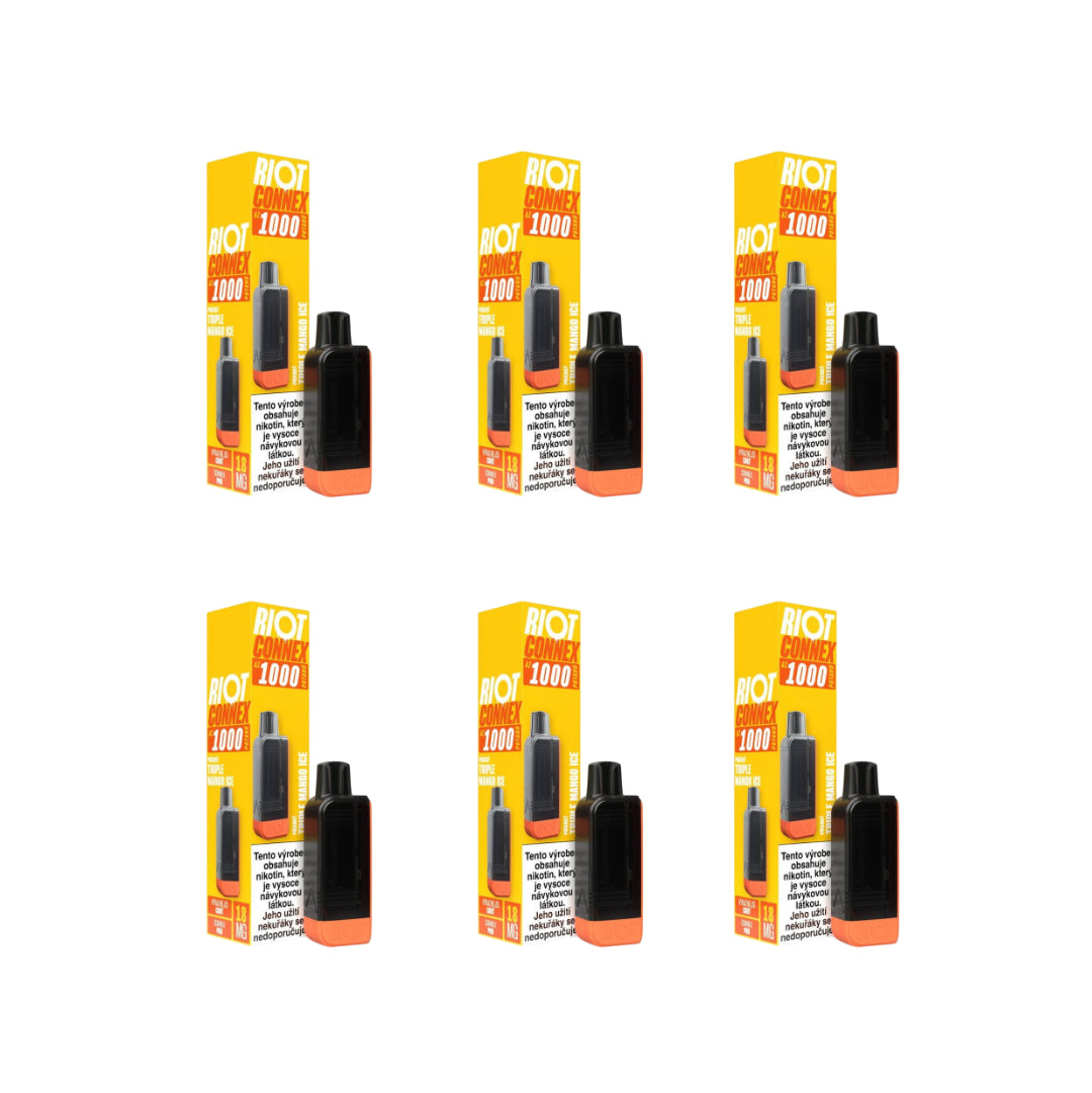 Multipack RIOT CONNEX - 6x POD Triple Mango Ice 18mg