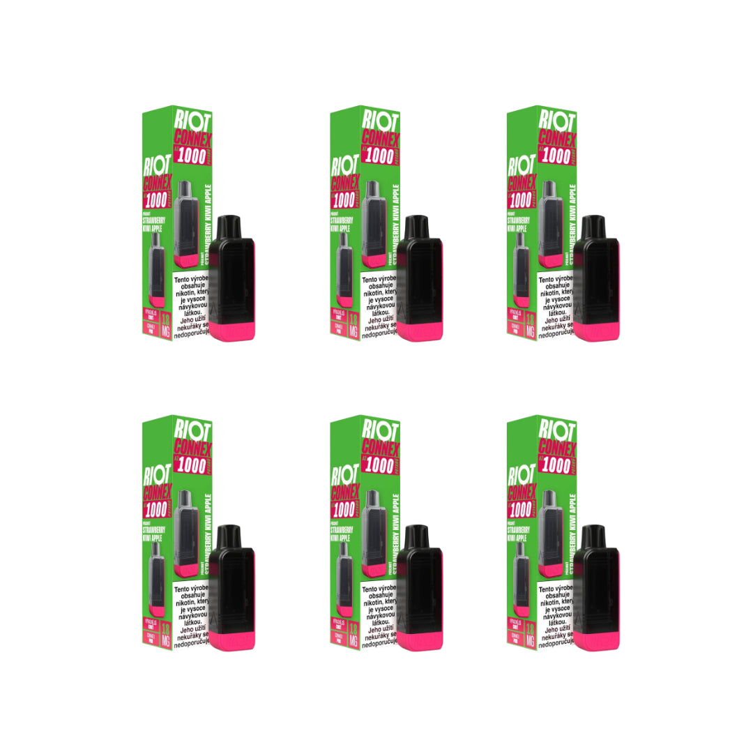 Multipack RIOT CONNEX - 6x POD Strawberry Kiwi Apple 18mg