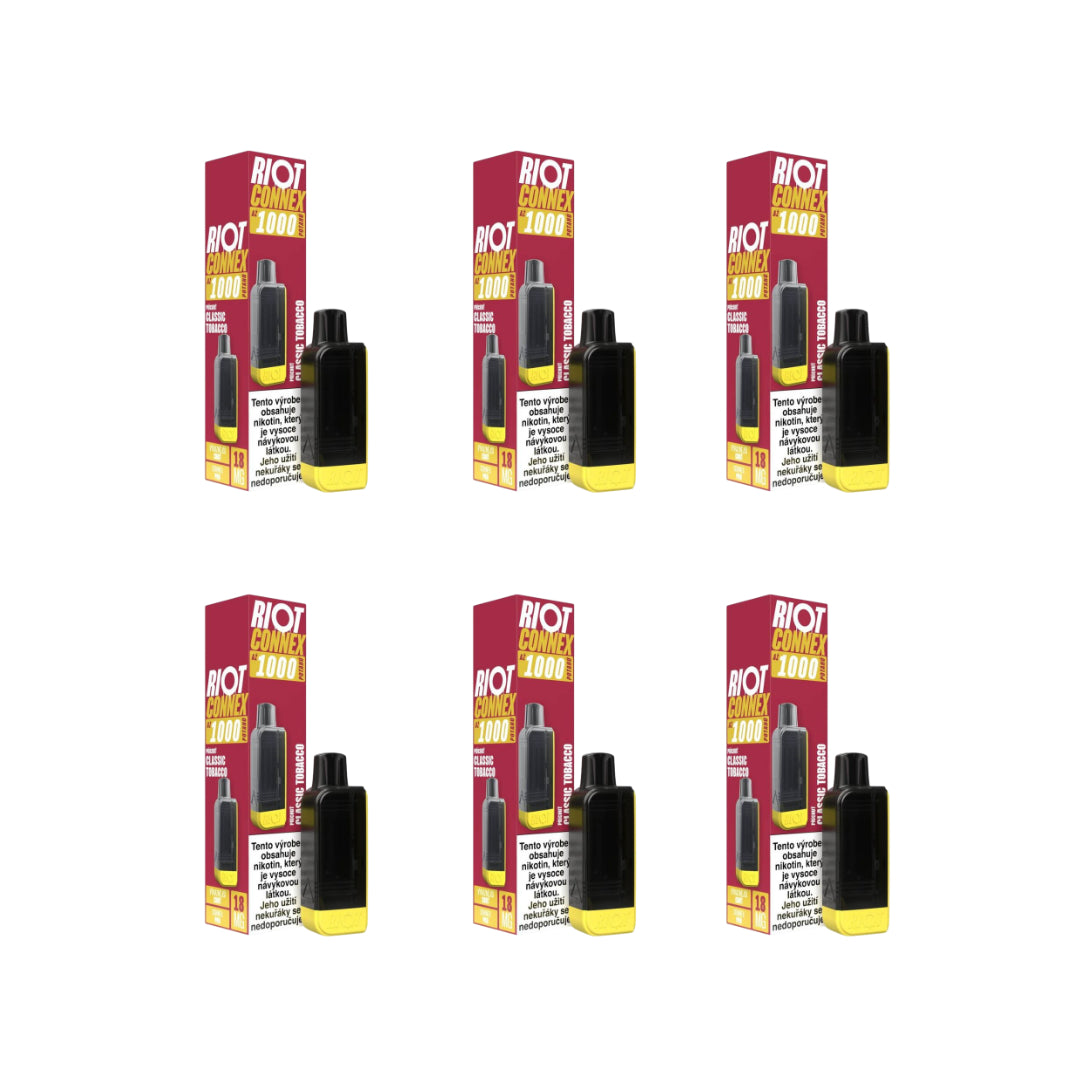 Multipack RIOT CONNEX - 6x POD Classic Tobacco 18mg
